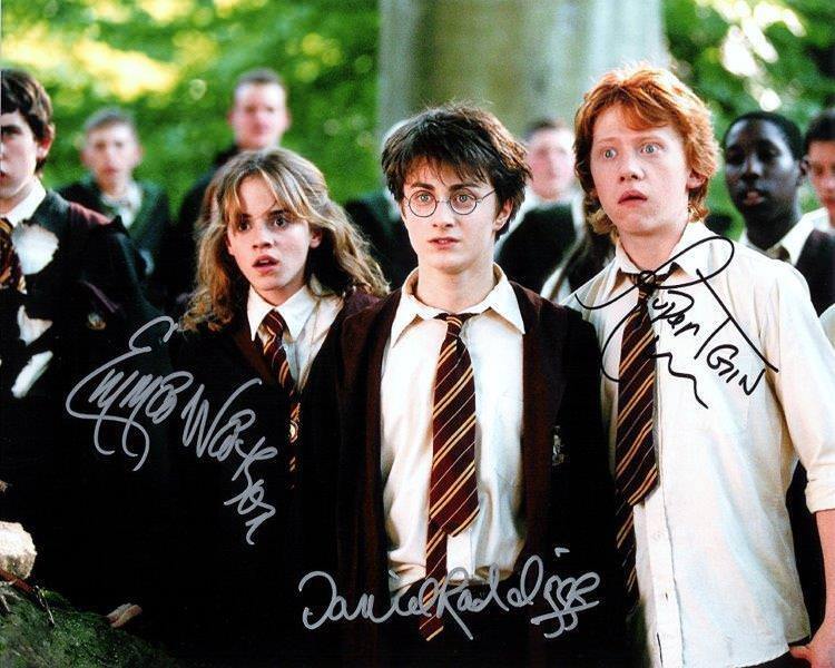 REPRINT - HARRY POTTER Cast Autographed Signed 8 x 10 Photo Poster painting Poster Man Cave