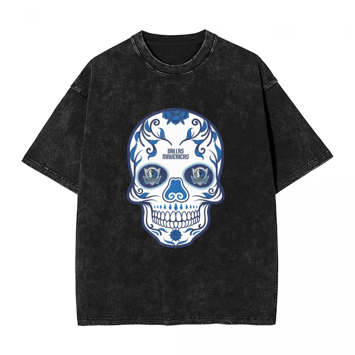 Dallas Mavericks Skull Men's Oversized Streetwear Tee Shirts