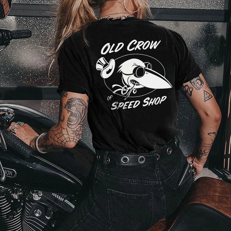 OLD CROW SPEED SHOP Print Women's T-shirt