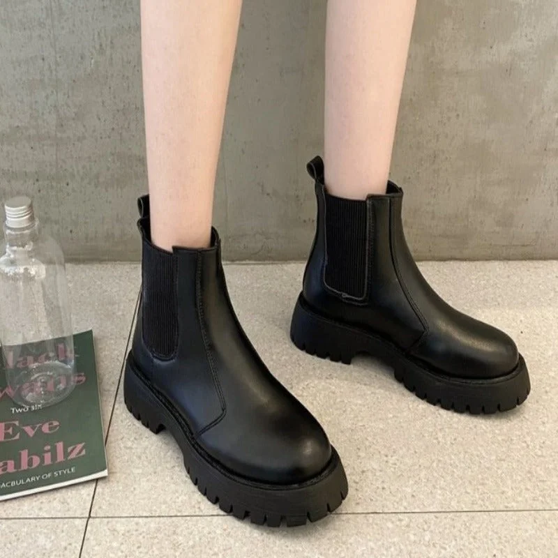 LookYno - Women's Ankle Boots British Style