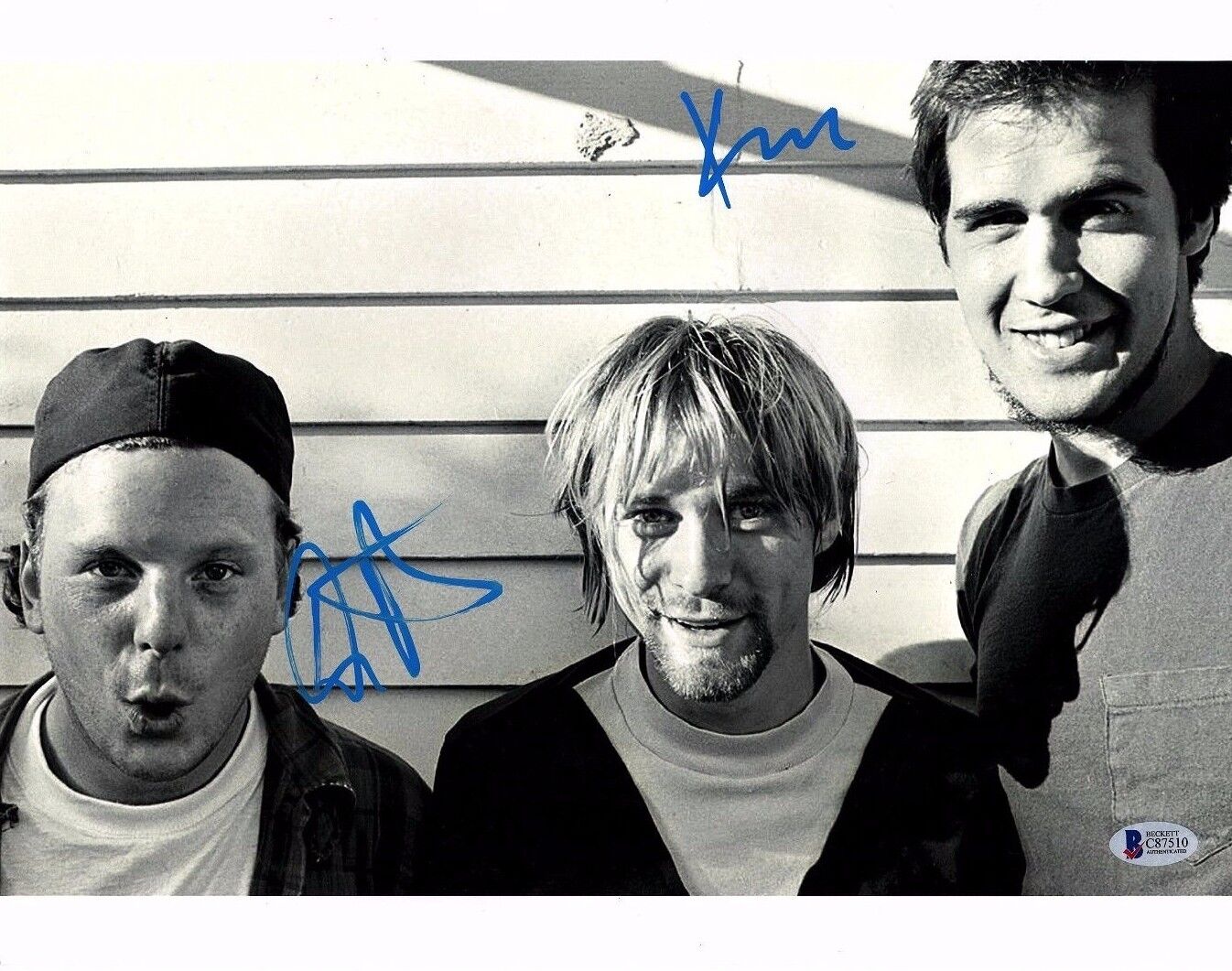 KRIST NOVOSELIC & DAN PETERS Signed NIRVANA 11x14 Photo Poster painting Beckett BAS #C87510