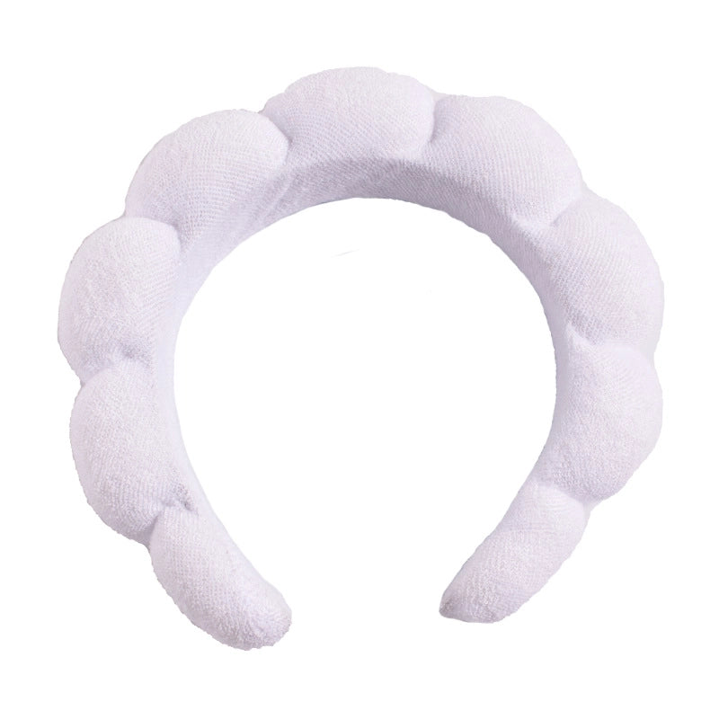 Minimalist Women’s Color Block Towel Velvet Spa Headband