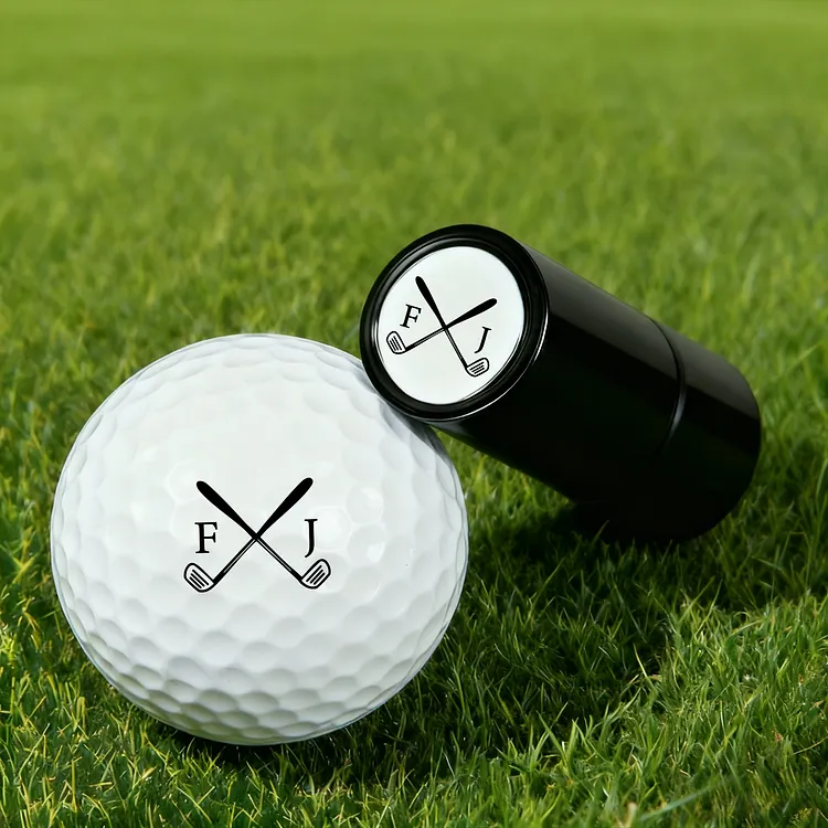 Custom Golf Ball Stamp, Reusable Personalized Golf Balls Stamper with Name Monogram Logo, Quick-Dry Customized Golf Ball Marker Stamp, Unique Gifts for Golfer Men Husband Boyfriend Dad Grandpa