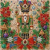 Christmas DIY Special Shape Diamond Painting Pearl Art With Inner Frame Kit 25x25cm(Nutcracker)