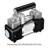 12V Car Tire Inflator 150PSI Dual Cylinder Tire Inflator Portable Air Compressor