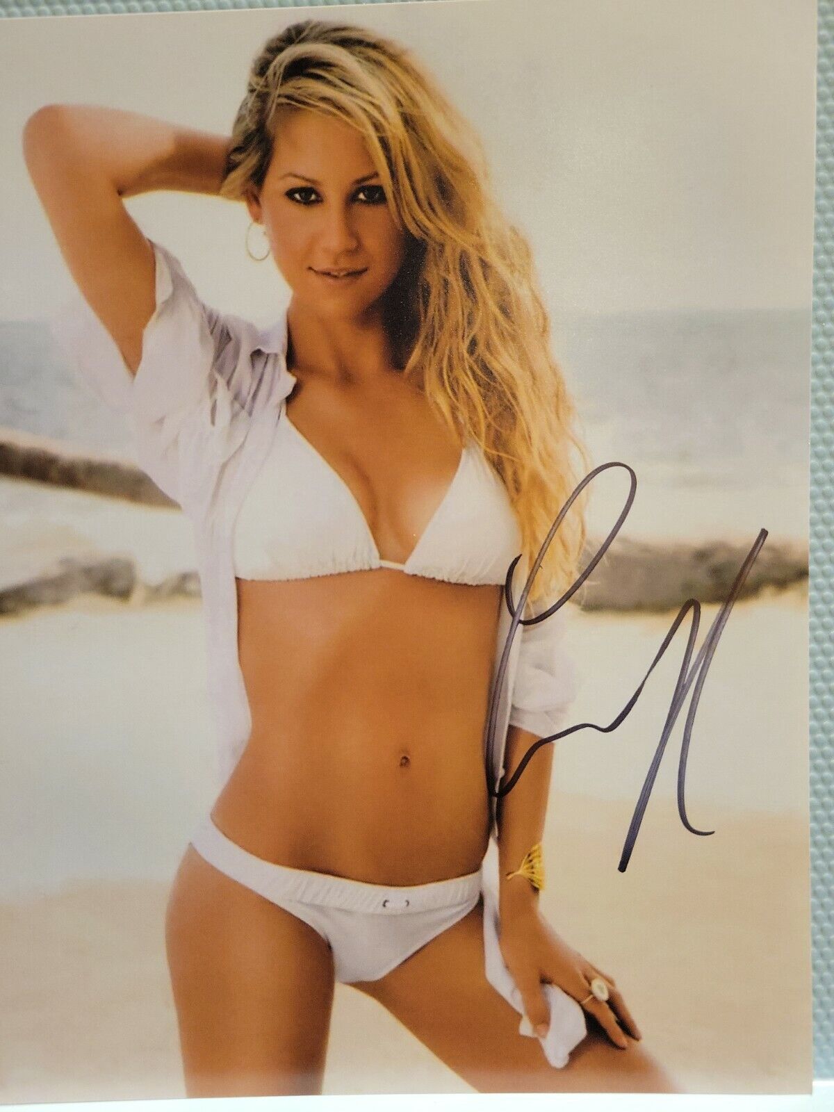 Anna Kournikova signed 8x10 Photo Poster painting Autographed Tennis Sexy Hot