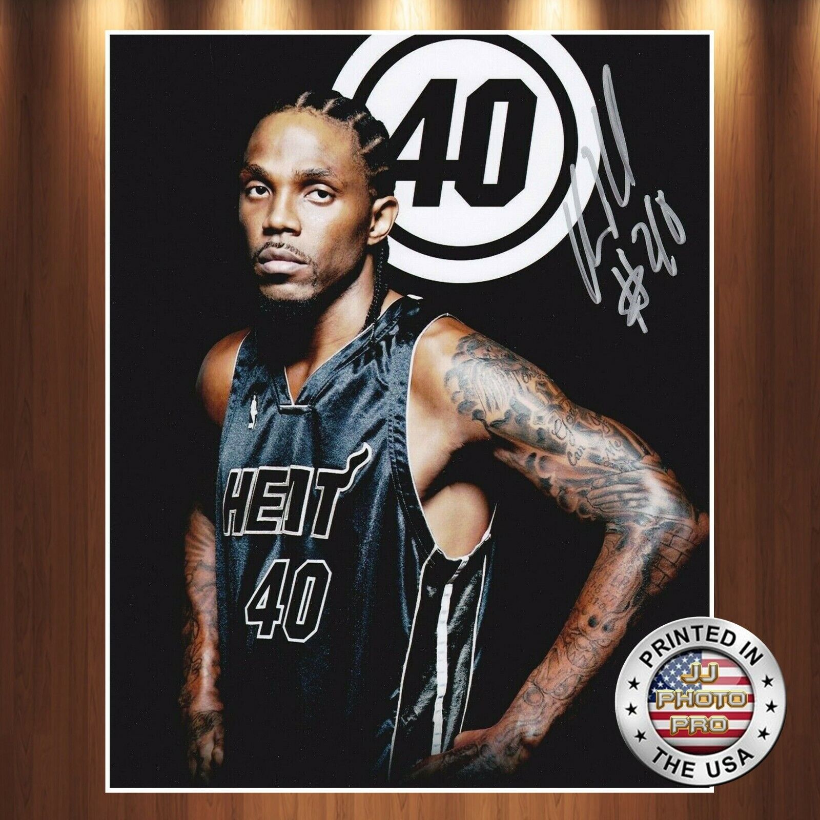 Udonis Haslem Autographed Signed 8x10 Photo Poster painting (Heat) REPRINT