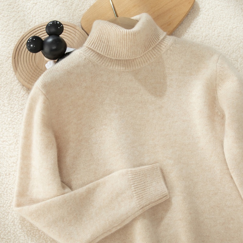 Kids Turtleneck Cashmere Sweater REAL SILK LIFE