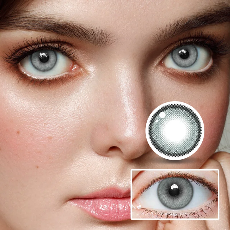 NEBULALENS Ice Point Sea Salt Half Yearly Prescription Colored Contacts NEBULALENS