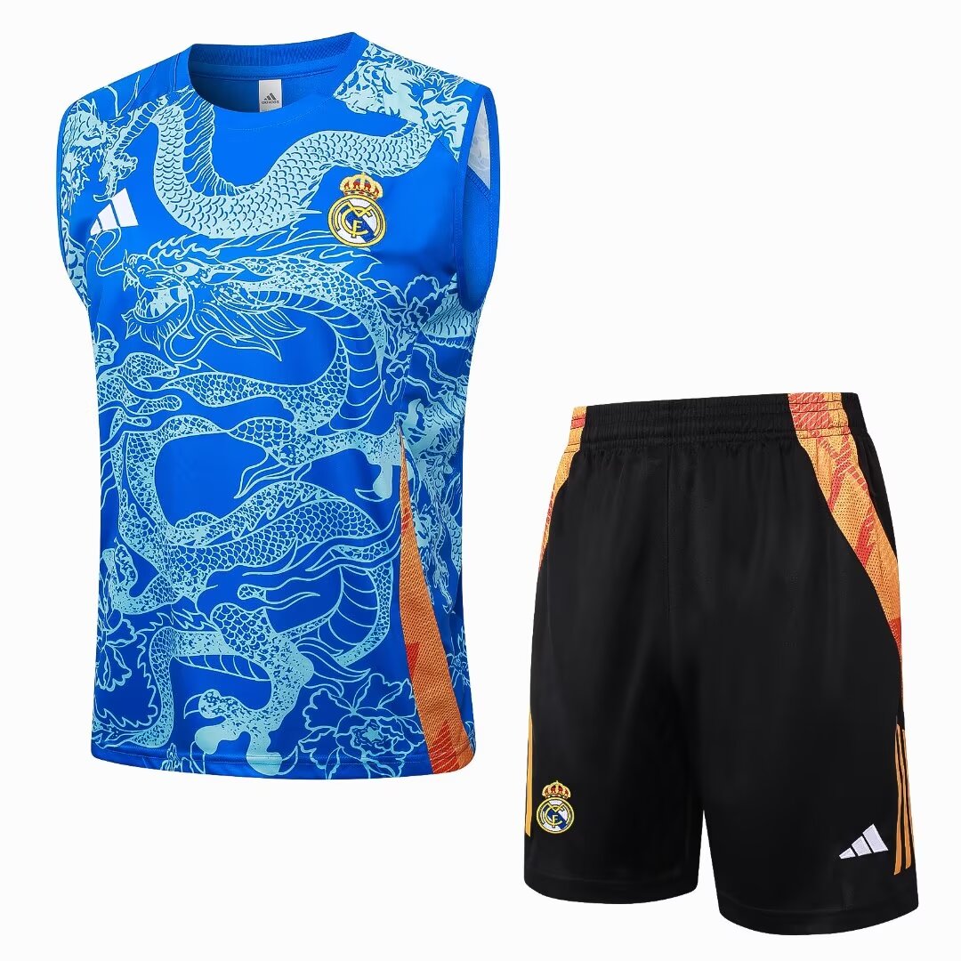 24/25 Real Madrid Training Vest Kit Football Thai Quality