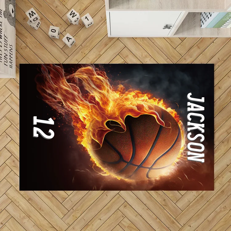 Personalized Kids Basketball Rug|R150