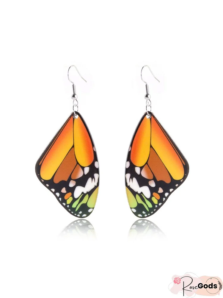 Natural Bionic Butterfly Wing Earrings