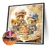 Diamond Painting-DIY Full Round Drill Little Bear's House