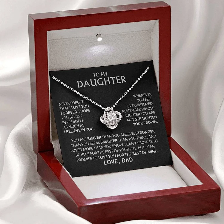 To My Daughter - Love Dad - Necklace Gift Set