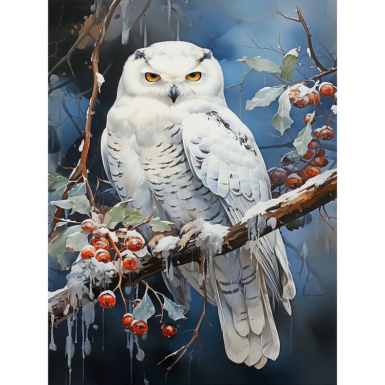 Full Round Diamond Painting - Forest Owl 30*40CM