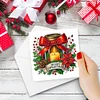 (US Only)6PCS Merry Christmas DIY Diamond Art Greeting Cards Congratulations Cards