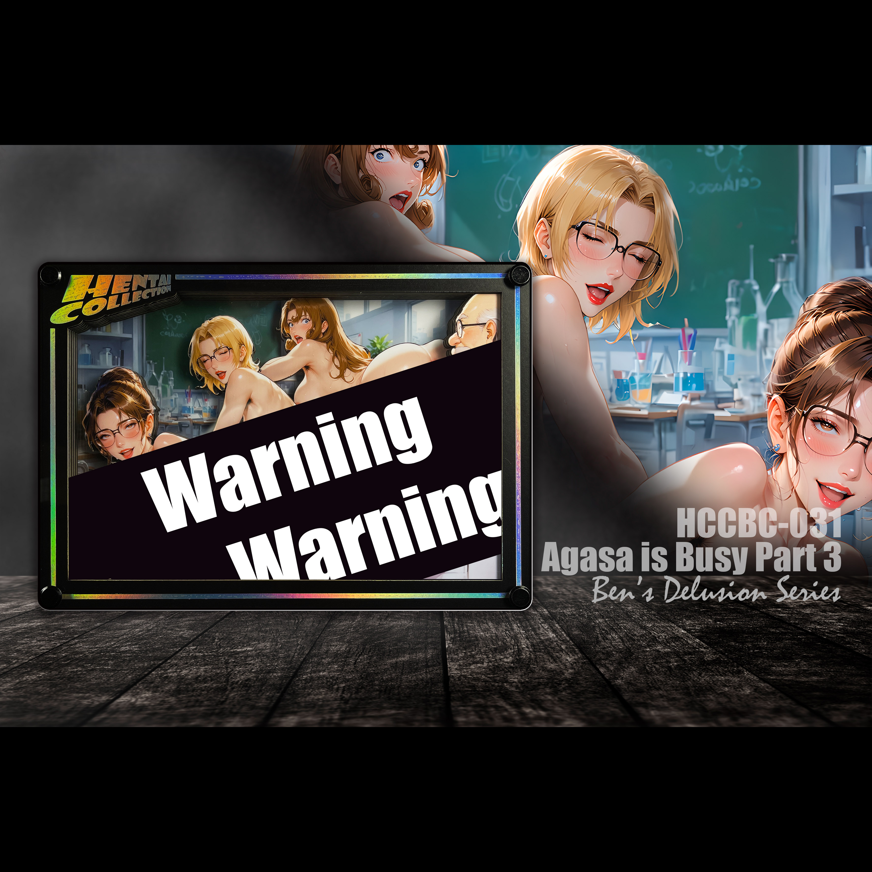 B&W Studio - Ben's Delusion World Series Desktop Decor Card #31 Agasa is Busy Part 3 VS Yukiko X Vermouth X Eri Detective Conan-