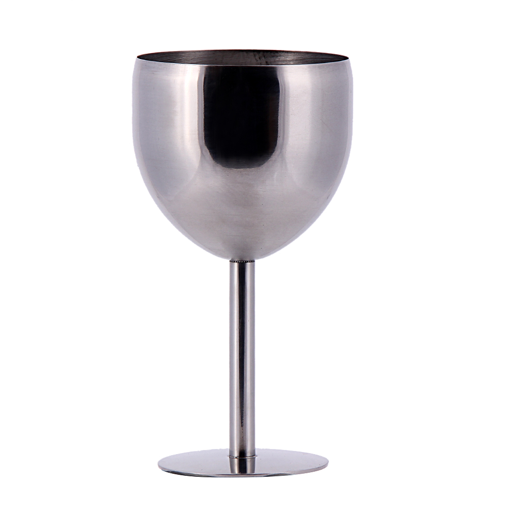 

380ML High Quality Brilliant Stainless Steel Wine Glass Wine Tasting Goblet, 501 Original