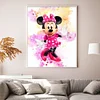 Watercolor Disney Minnie Mouse - 11CT Stamped Cross Stitch 40*50cm/15.75*19.69in