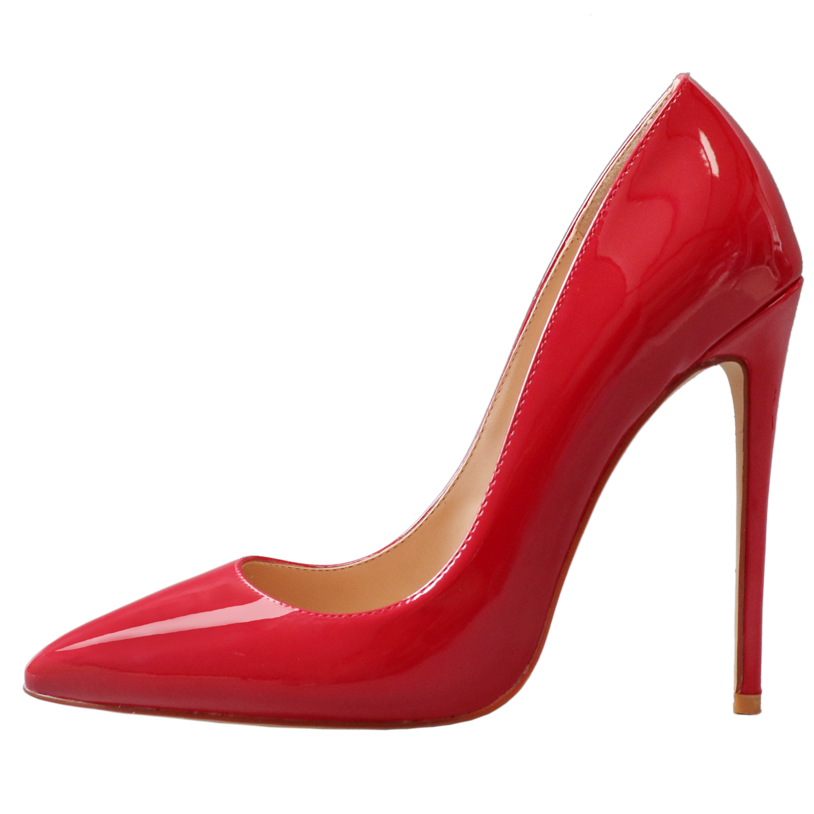 120mm Women's Party Wedding Pumps Patent High Heels Shoes-MERUMOTE