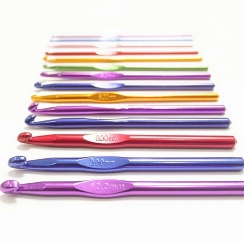 Factory Color Alumina Single-head Knitting Crochet Diy Woven Tool Crochet Hook Set Crochet Needle Sweater Needle