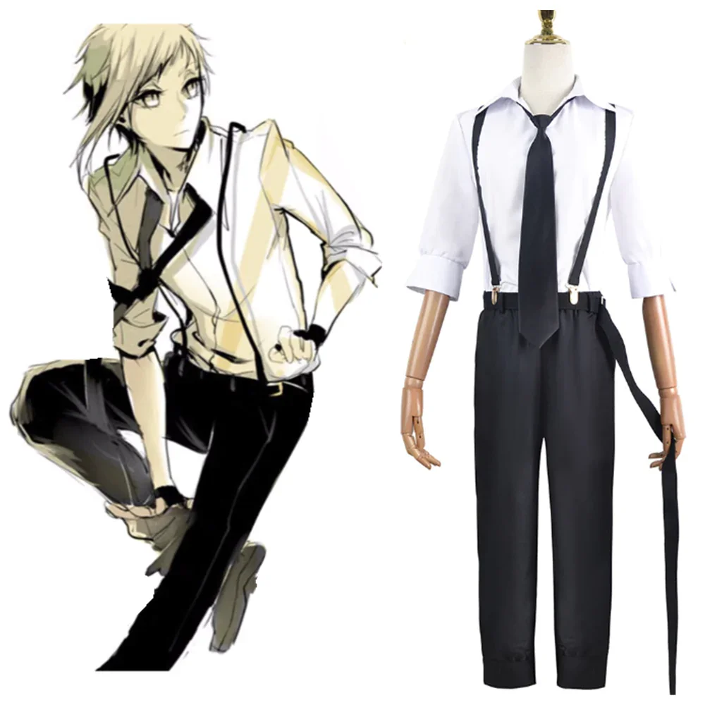 Bungo Stray Dogs Nakajima Atsushi Cosplay Costume Outfits Halloween Carnival Party Suit