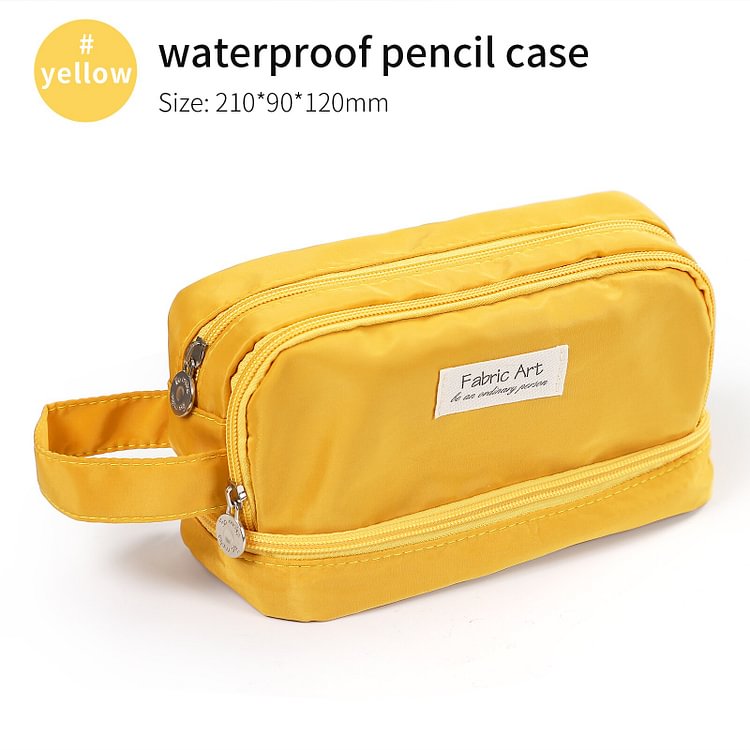 Journalsay Creative Large Capacity Pencil Case Multifunctional Waterproof Student Stationery Storage Pencil Bag