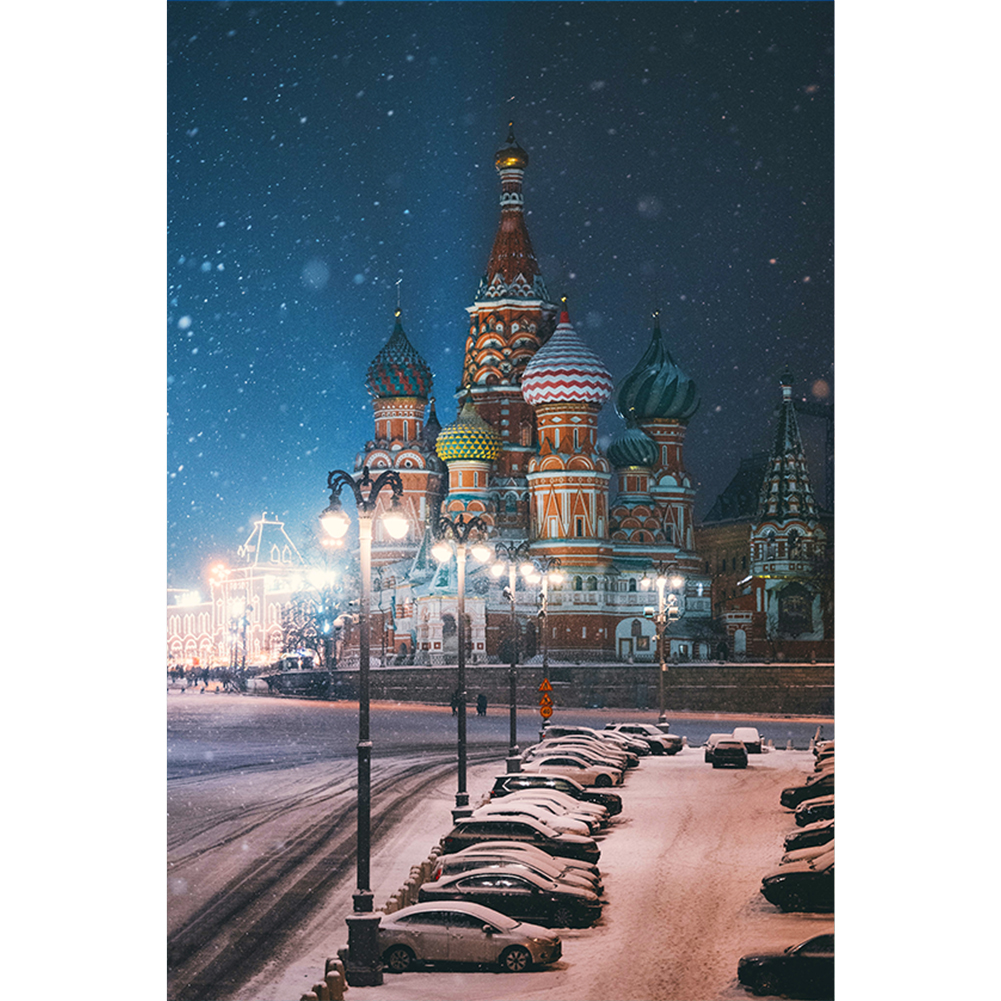 

Snow Lights Castle - 1000 Pieces Jigsaw Puzzle, 501 Original