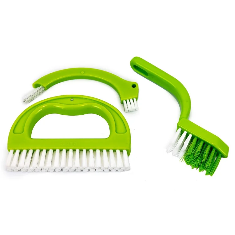 Multifunctional 3 in 1 Cleaning Grout Brush Green