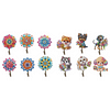 (US Local)6Pcs Mandala Diamond Painting Art Hooks Diamond Art Craft Wall Hooks for Wall