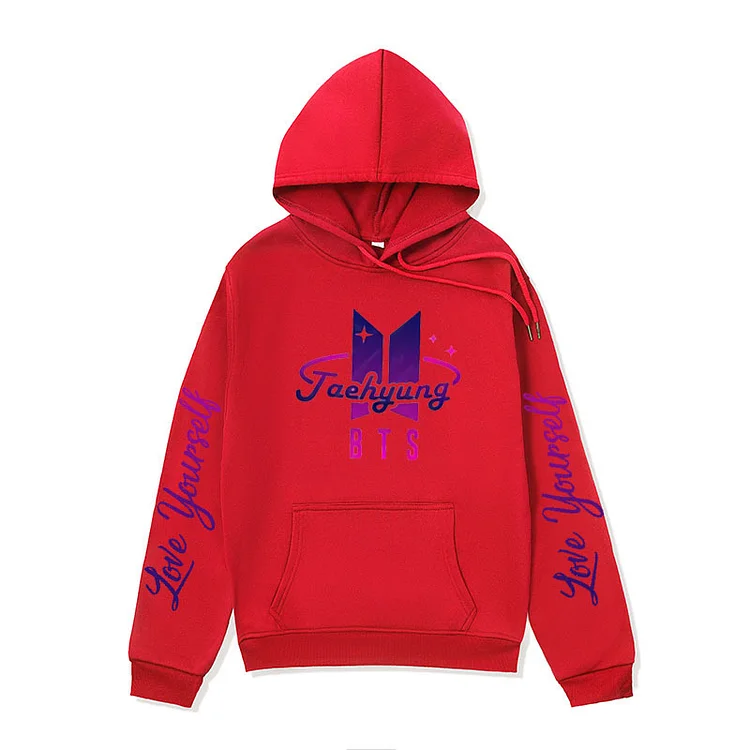 Taehyung best sale red hoodie