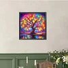 Arbre coloré de vie-plein diamant rond peinture-40 * 40cm