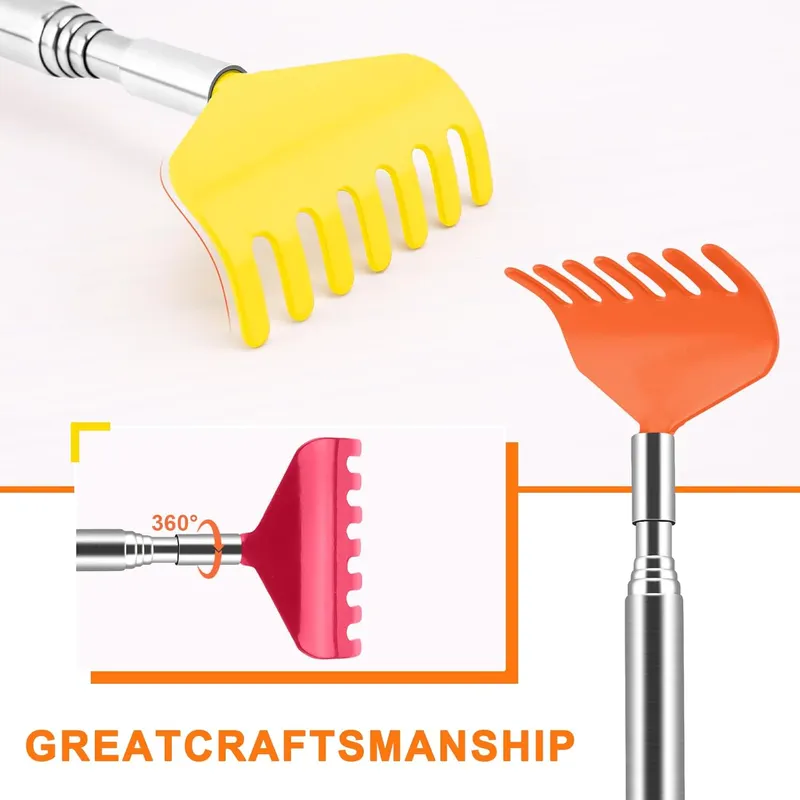 Family Home 6 Pack Handy Adjustable Extendable Back Scratcher Massagers