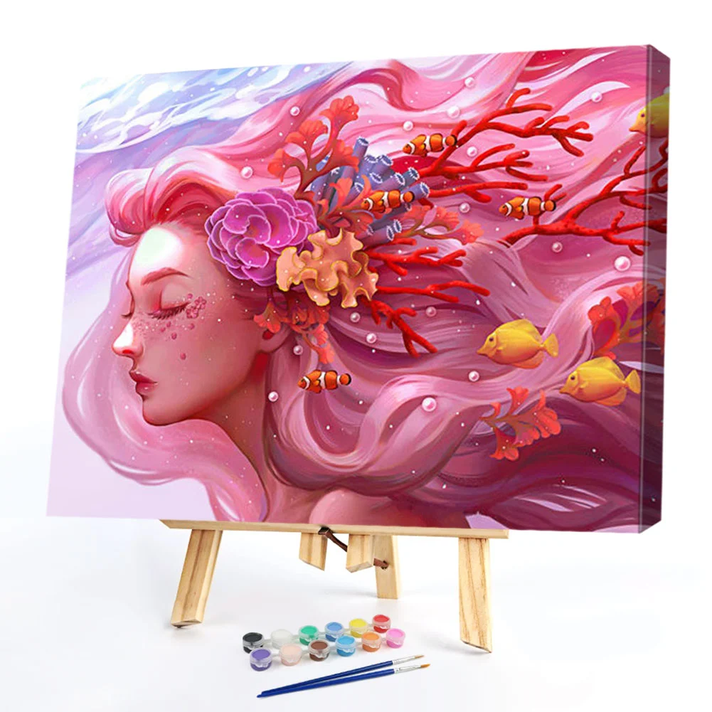 Coral Girl - Paint By Numbers(50*40CM)