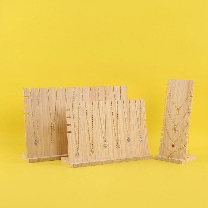 Minimalist Solid Color Solid Wood Jewelry Rack