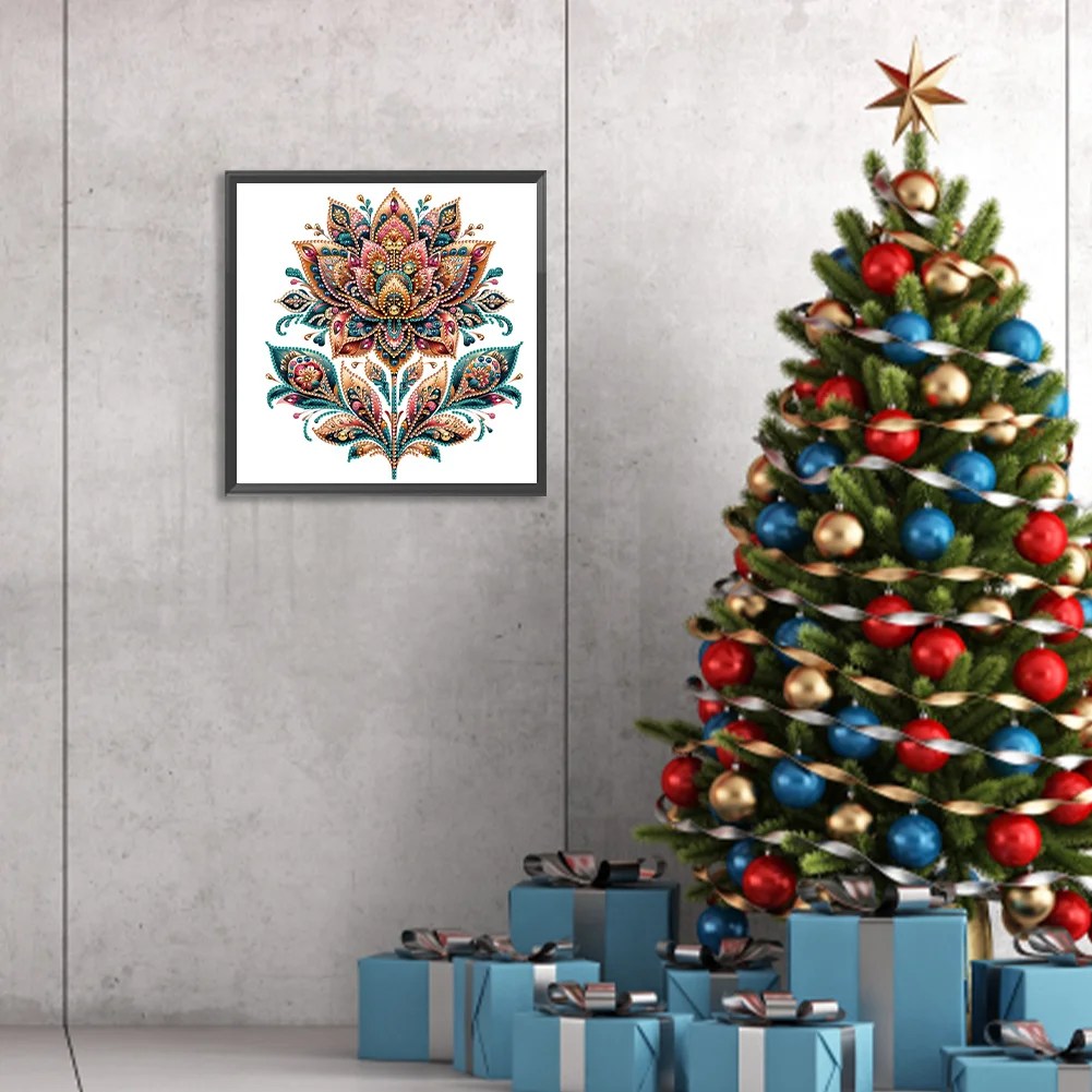 Diamond Painting - Partial Special Shaped Drill - Gorgeous Flower(Canvas|30*30cm)