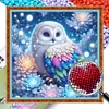 Owl-11CT Stamped Cross Stitch Bead Embroidery 46*46cm/18.11*18.11in tapestrymarket