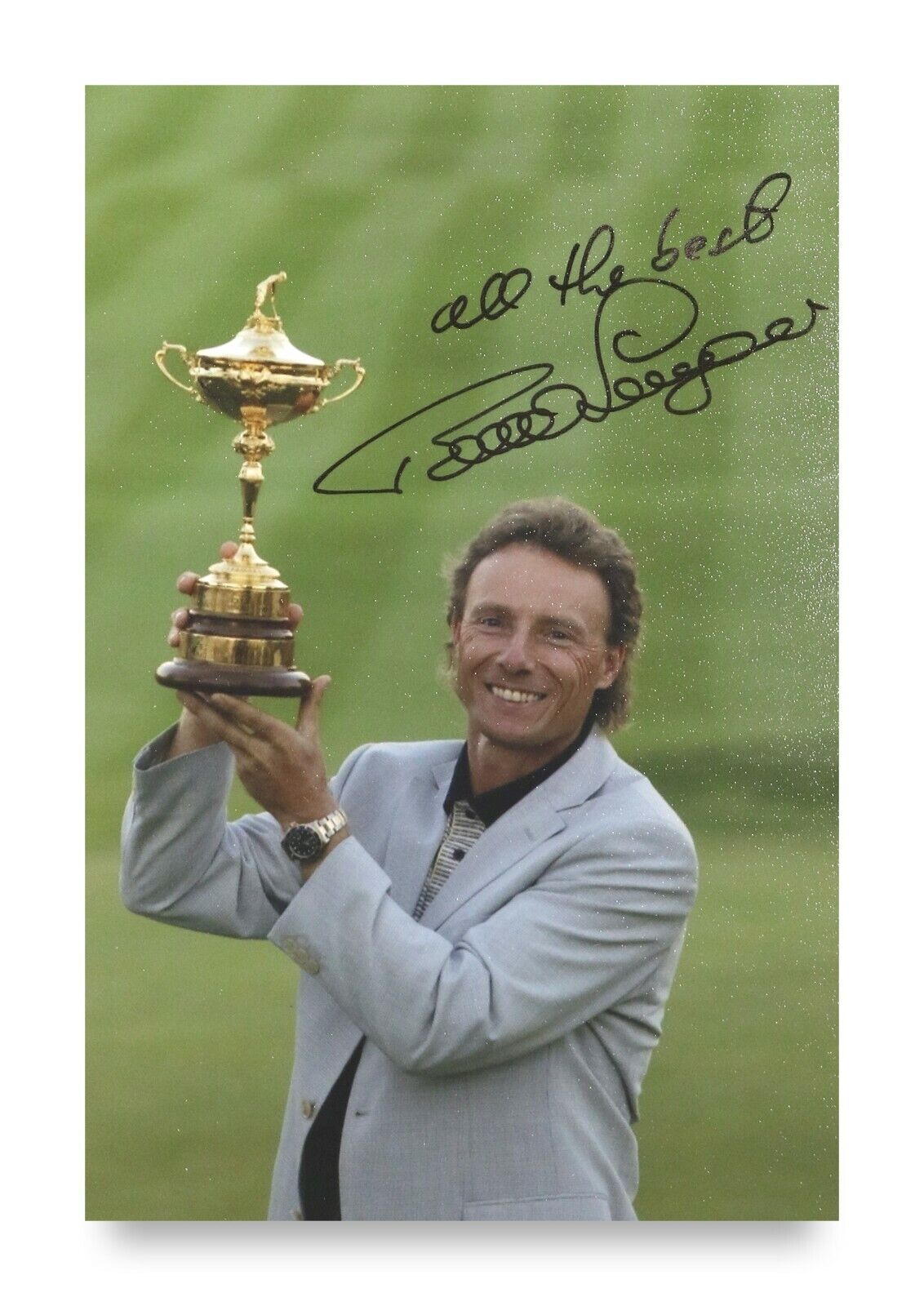 Bernhard Langer Signed 6x4 Photo Poster painting Golf Champion PGA Tour Masters Autograph + COA