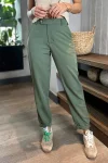 Women's Casual Solid Color Nine-point Suit Pants