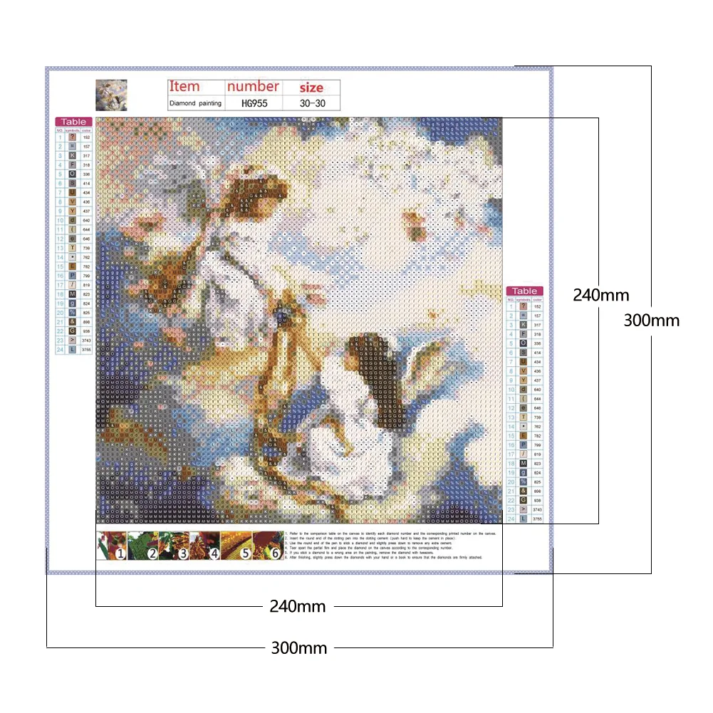 Diamond Painting - Full Round Drill - Little Angel(Canvas|30*30cm)