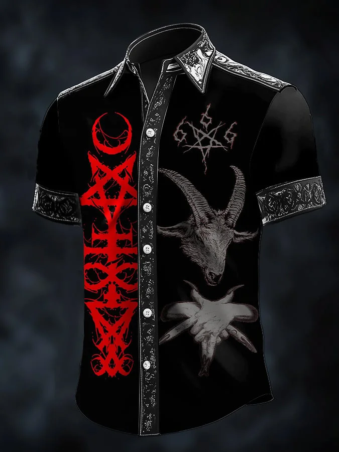 Men's Dark Devil Satin Shirt 