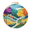 4 Set Colorful Landscape Series- Embroidery Kits