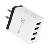 4 Ports USB Color Wall Charger Fast Charging Travel Charger US Plug Adapter