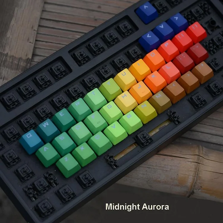 Heavy Dyed Rainbow Keycap Set