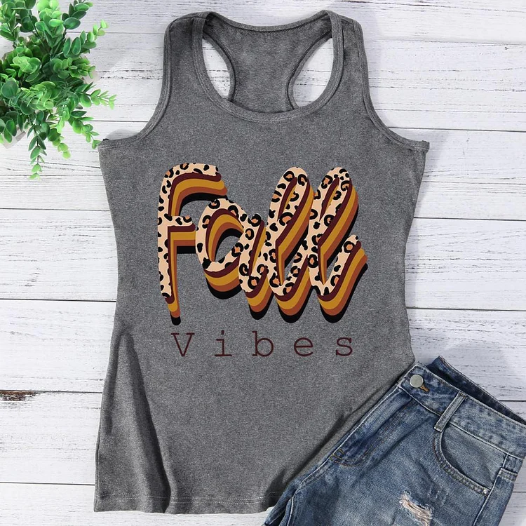 Fall Vibes Peace Love Thanksgiving Vest Top