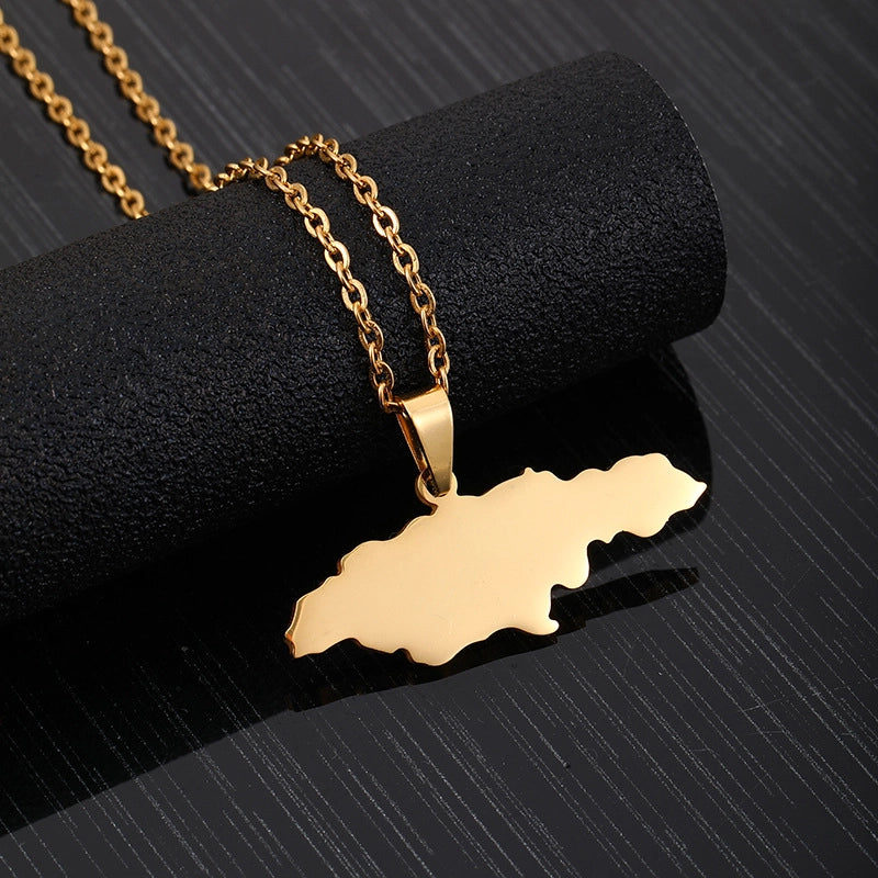 Fashion Geometric Stainless Steel Plating None 18K Gold Plated Unisex Necklace