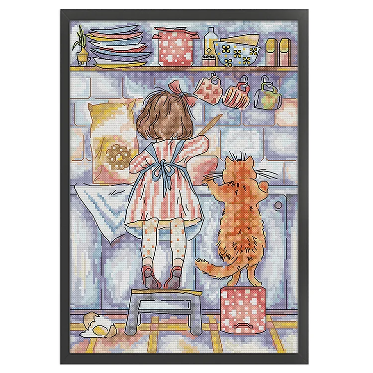 11CT Stamped Cross Stitch - Kitchen Gadgets ( 25*21CM)