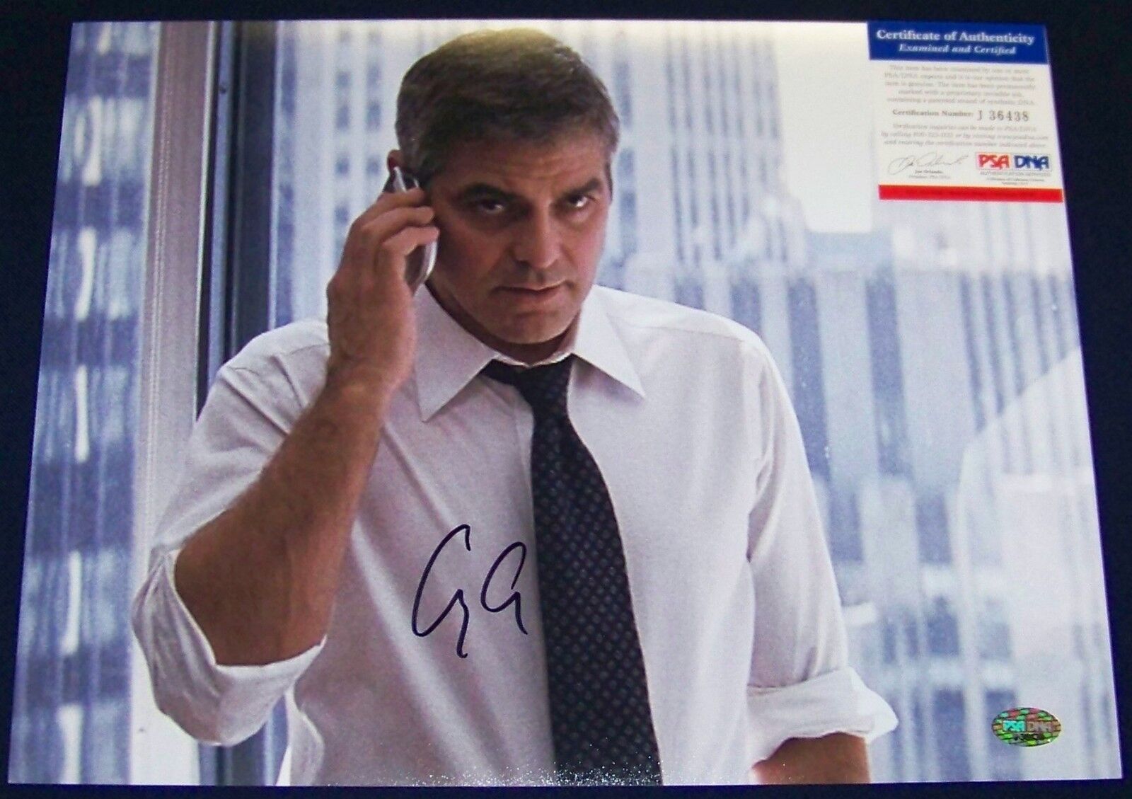 FLASH SUPER SALE! George Clooney Signed Autographed 11x14 Photo Poster painting PSA COA!