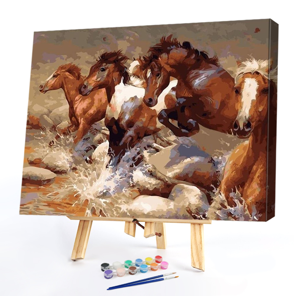 

50*40CM - Paint By Numbers - Horse, 501 Original