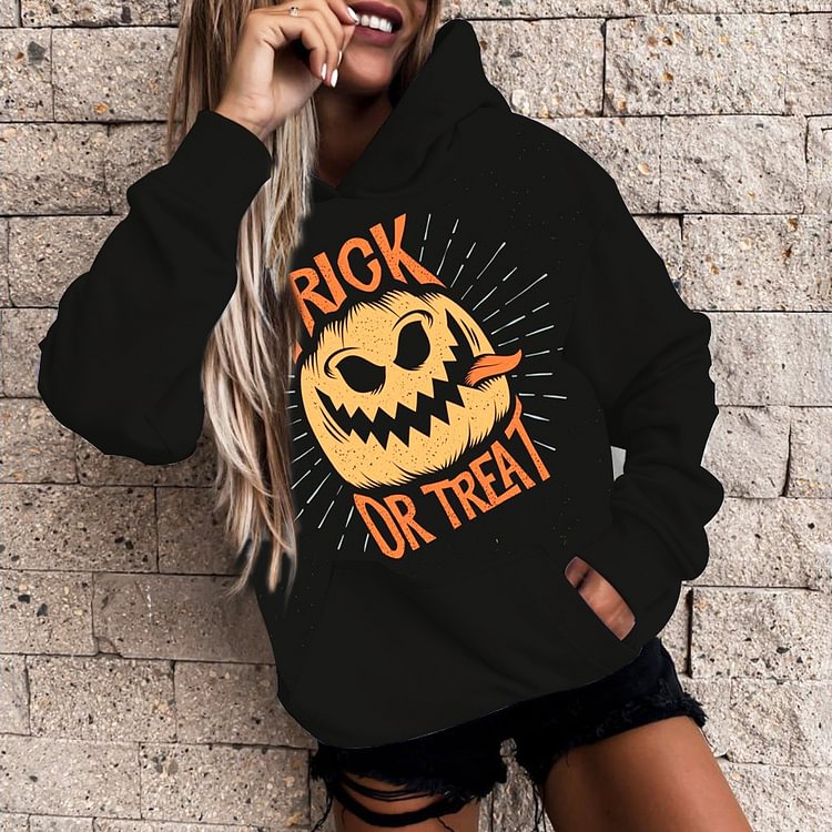 Halloween Hoodie Pumpkin Funny Sweater
